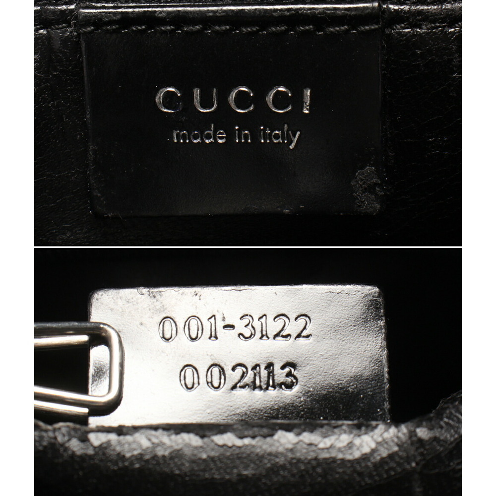 Gucci Leather Patent Black Bag Shoulder Tote - Picture 4 of 6
